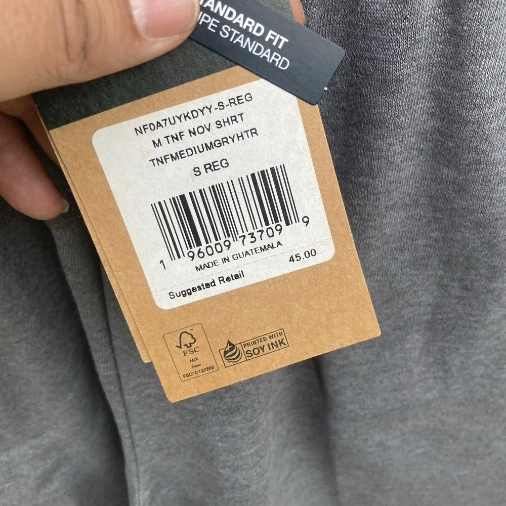 The North Face Men's Small Logo Fleece Novelty Short Gray‎ 8.5in Inseam